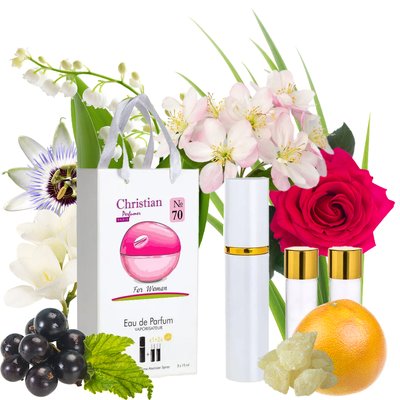 Набор парфюмерии для женщин 3x12 ml Christian K-155w № 70 по мотивам "DKNY feminin" DONNA KARAN K-155w № 070 фото