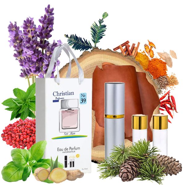 Набор парфюмерии для мужчин 3x12 ml Christian K-155m № 39 по мотивам "Euphoria" C. KLEIN K-155m № 039 фото