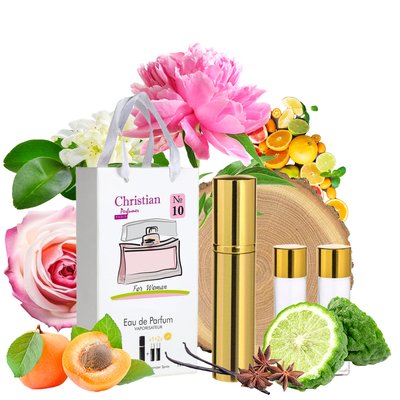 Набор парфюмерии для женщин 3x12 ml Christian K-155w № 10 по мотивам "Love in Paris" N. RICCI K-155w № 010 фото
