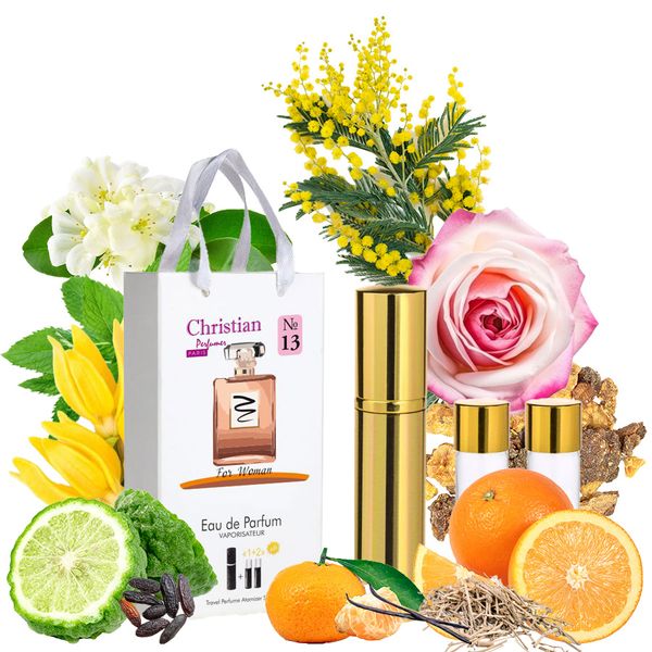 Набор парфюмерии для женщин 3x12 ml Christian K-155w № 13 по мотивам "Coco Mademoiselle" CHANEL K-155w № 013 фото