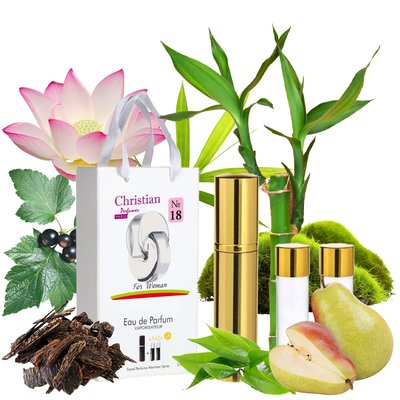 Набор парфюмерии для женщин 3x12 ml Christian K-155w № 18 по мотивам "Omnia Crystalline" BVLGARI K-155w № 018 фото