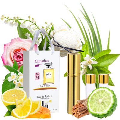 Подарунковий набір парфумерії 3x12 ml Christian for women K-155w № 064 за мотивами Chanel № 5 CHANEL K-155w № 064 фото