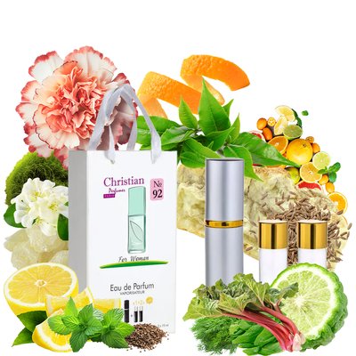 Набор парфюмерии для женщин 3x12 ml Christian K-155w № 92 по мотивам "Green Tea" ARDEN K-155w № 092 фото